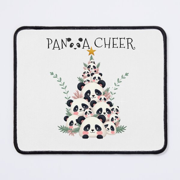 Item preview, Panda Cheer Adorable Panda Christmas Tree Holiday Design designed and sold by Furr-n-Purr.