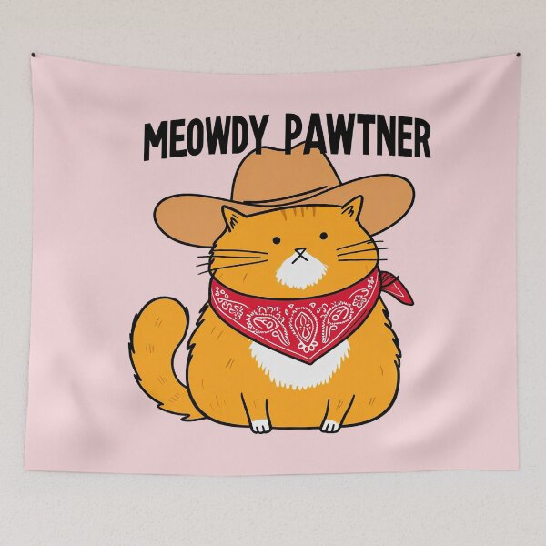 Item preview, Howdy Meowdy Partner designed and sold by StudioKaufmann.