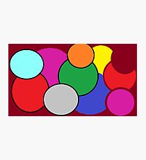Circles and Colors are Fun! Photographic Print