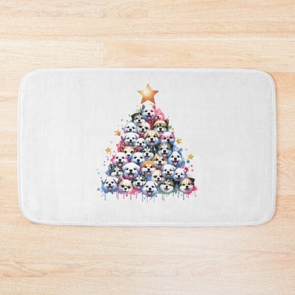 Item preview, Dog Lover's Christmas Tree Adorable Festive Dog Design designed and sold by Furr-n-Purr.