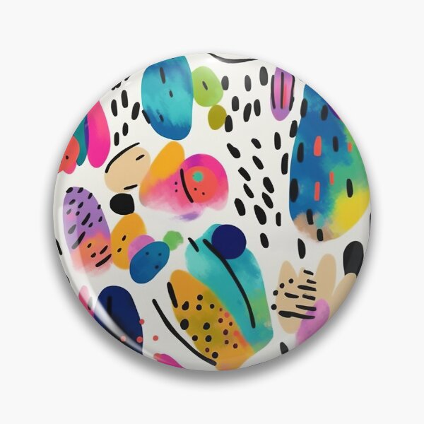 Item preview, Colorful Abstract Shapes Pattern designed and sold by bubblegoth.