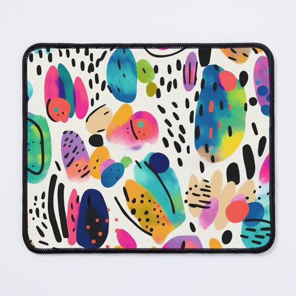 Item preview, Colorful Abstract Shapes Pattern designed and sold by bubblegoth.