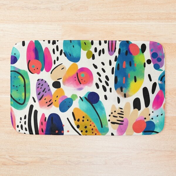 Item preview, Colorful Abstract Shapes Pattern designed and sold by bubblegoth.