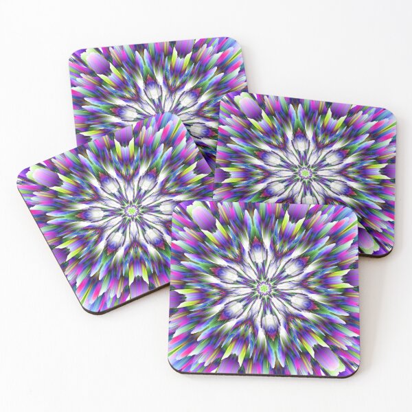 Artikelvorschau, Abstrakte mehrfarbige 3D-Fraktalblume 4 entworfen und verkauft von SXW Designs.