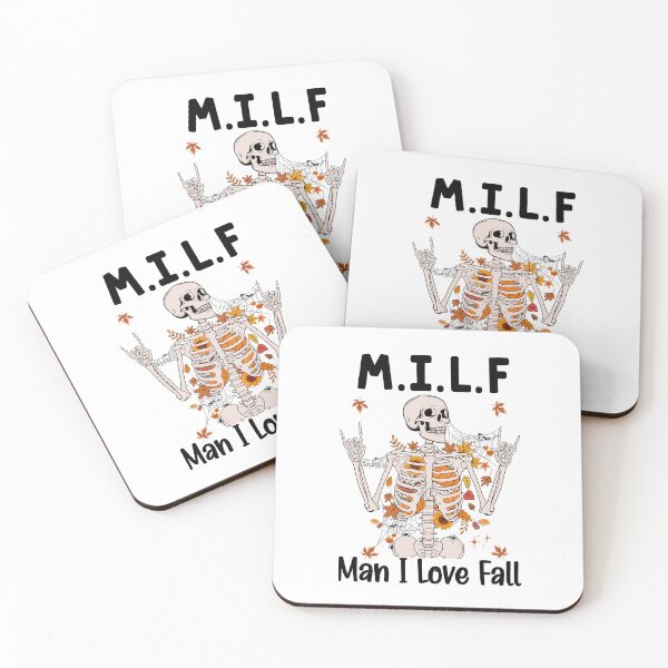 Item preview, MILF Man I Love Fall Funny Skeleton designed and sold by GroovyFusion.