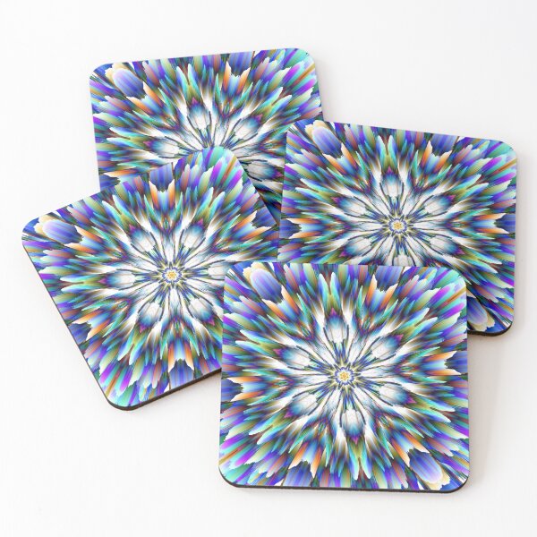Item preview, Abstract Multicolored 3D Fractal Flower 5 designed and sold by SXW Designs.
