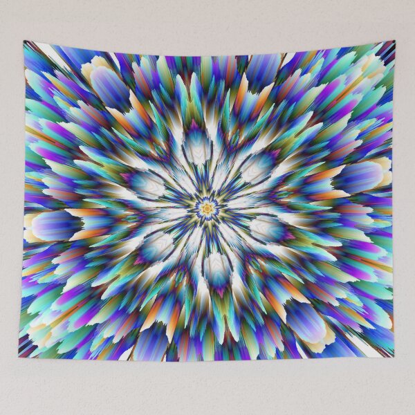 Item preview, Abstract Multicolored 3D Fractal Flower 5 designed and sold by SXW Designs.
