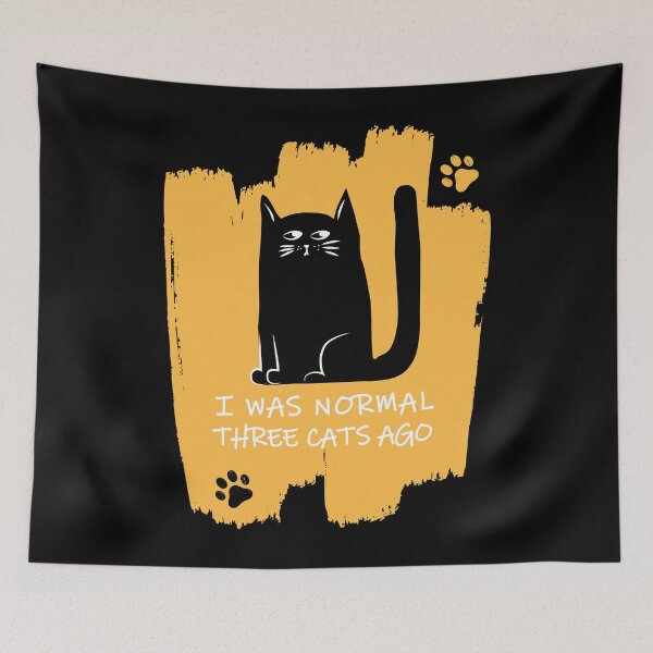 Item preview, I was normal three cats ago designed and sold by yellowmadcat.