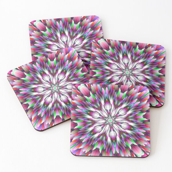 Item preview, Abstract Multicolored 3D Fractal Flower 3 designed and sold by SXW Designs.