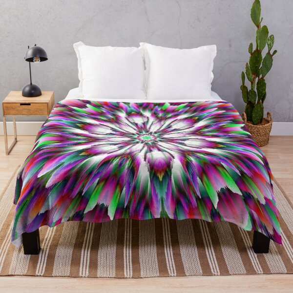 Item preview, Abstract Multicolored 3D Fractal Flower 3 designed and sold by SXW Designs.
