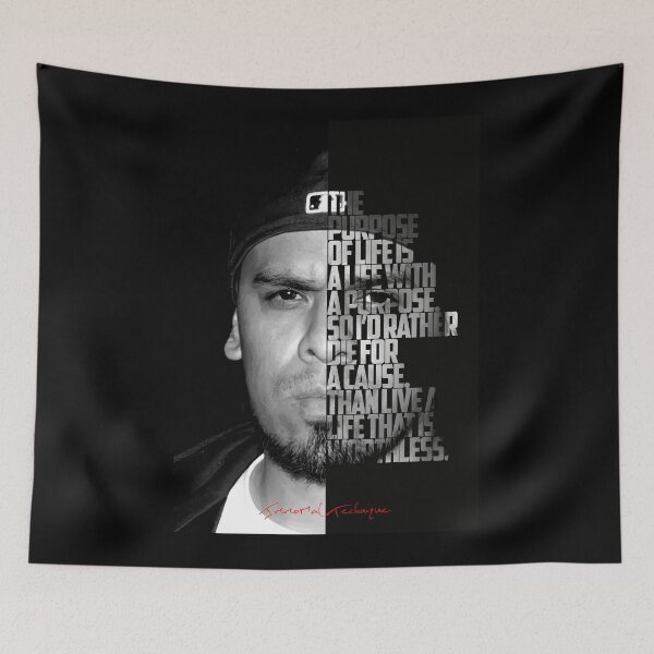 Item preview, Immortal Technique Portrait with Lyric Typography designed and sold by Enea Kelo.