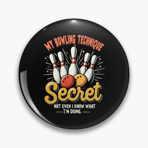 Item preview, Bowling Technique Secret Funny Sports Humor Strikes Design designed and sold by EidosEmporiium.