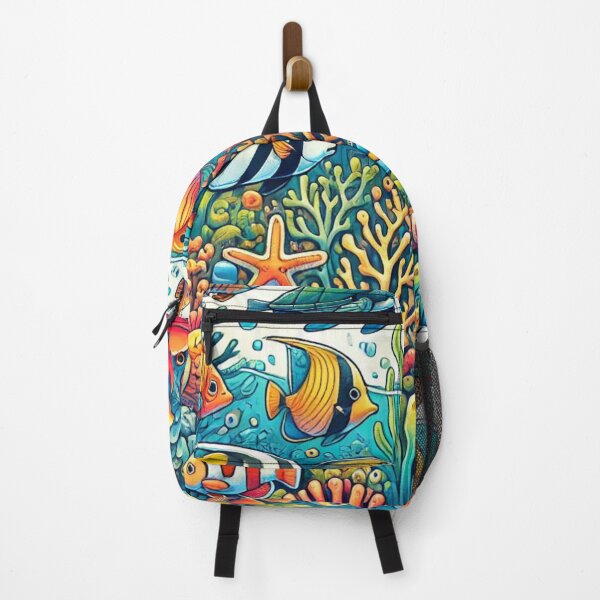 Item preview, Colorful Coral Reef Marine Life designed and sold by EsraaCreations.