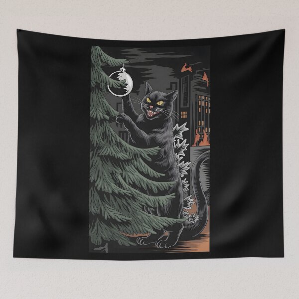 Item preview,  Catzilla hangs baubles designed and sold by NextDoorShoop.