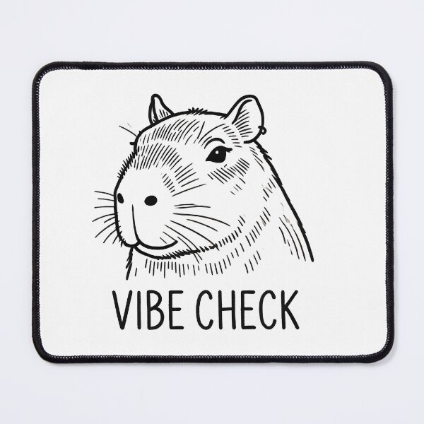 Item preview, Vibe Check: Capybara designed and sold by Orca Chuckle Studios.