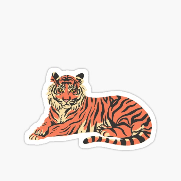 Item preview, Fierce Tiger Art | Wild Animal Illustration Design designed and sold by kellynicmac.