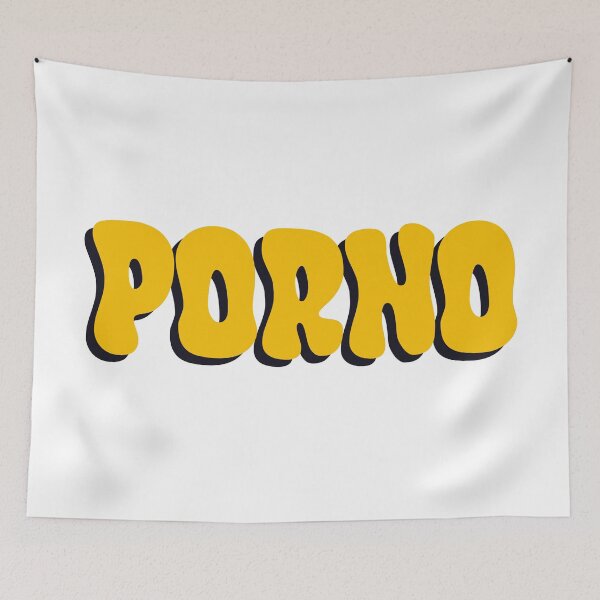 Item preview, The word PORNO in YELLOW designed and sold by SirJavier.