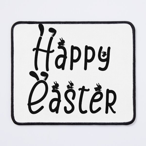 Item preview, Happy Easter black typography designed and sold by GraphicWaveP.