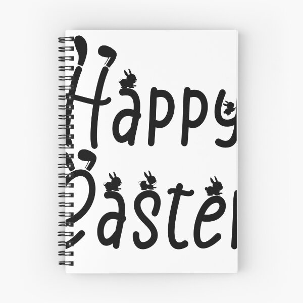 Item preview, Happy Easter black typography designed and sold by GraphicWaveP.