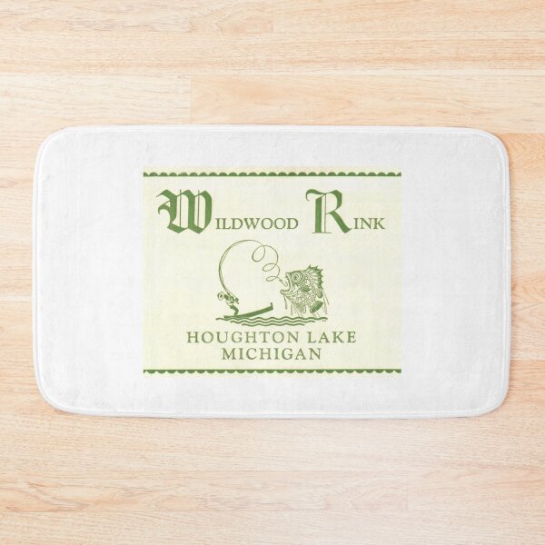 Item preview, Wildwood Rink Houghton Lake Michigan Roller Skating Rink Sticker Decal Label designed and sold by tislord.