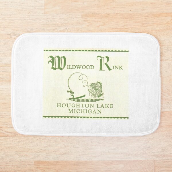 Item preview, Wildwood Rink Houghton Lake Michigan Roller Skating Rink Sticker Decal Label designed and sold by tislord.