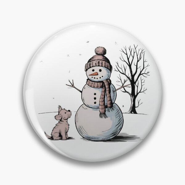 Item preview, Snowman and a Dog designed and sold by SRXTees.