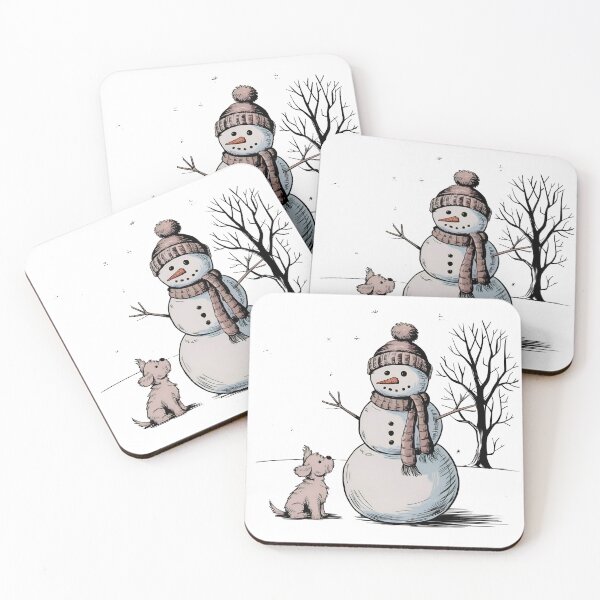 Item preview, Snowman and a Dog designed and sold by SRXTees.