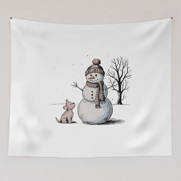 Item preview, Snowman and a Dog designed and sold by SRXTees.