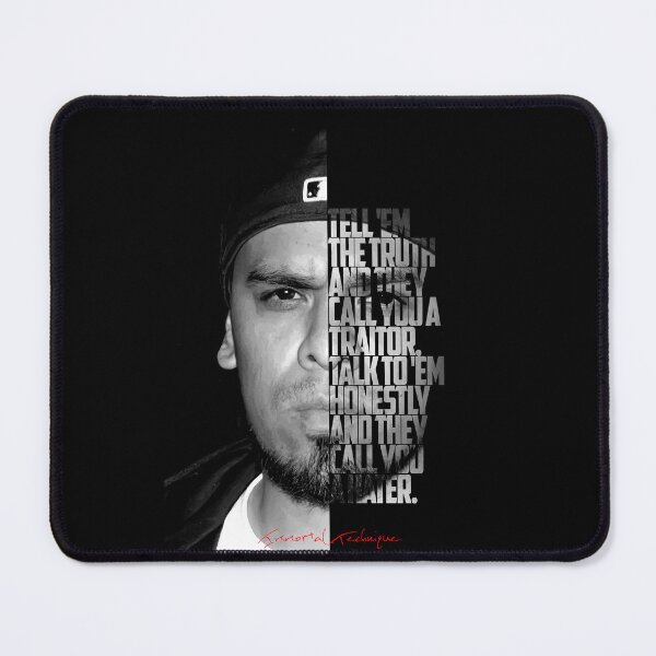 Item preview, Immortal Technique Portrait with Lyric Typography designed and sold by Enea Kelo.