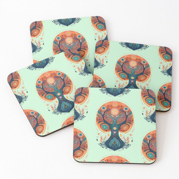 Item preview, Tree Sunset Chakras | Nature Patterns Collection designed and sold by monkeybusiness.pt.