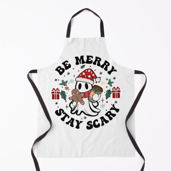 Item preview, Be Merry Stay Scary Cute Ghost for Christmas designed and sold by GroovyFusion.