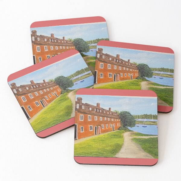 Item preview, Victorian houses at Bucklers Hard. Original artwork  designed and sold by Janeconwayart.