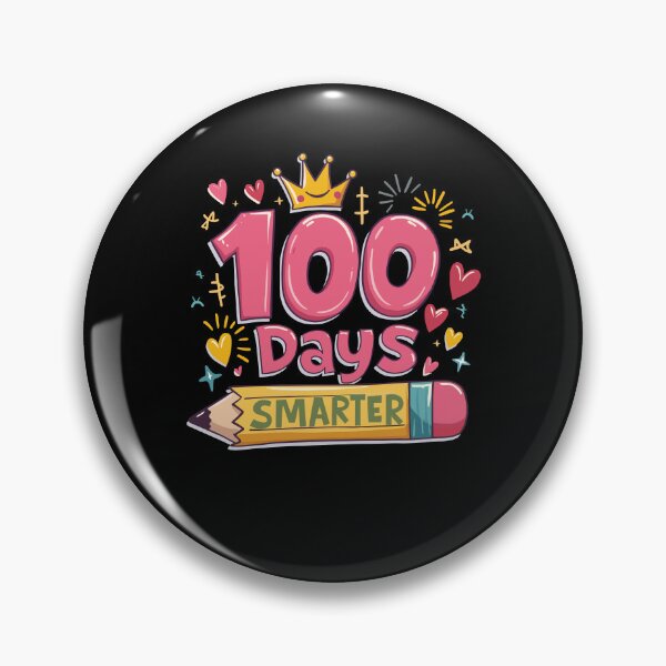 Item preview, 100 Days Smarter Funny School Milestone Celebration Artwork designed and sold by EidosEmporiium.