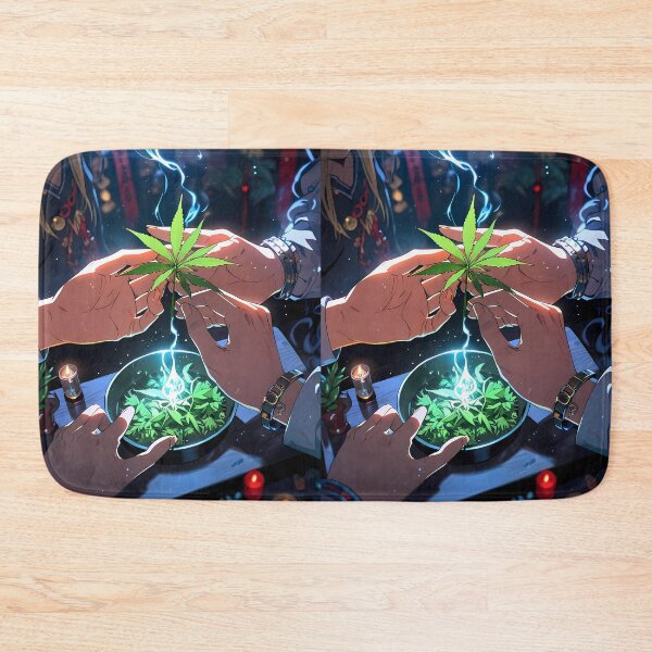 Item preview, Botanical Harmony Neon Urban Nature Art Cannabis designed and sold by ART ATTACK ZONE.