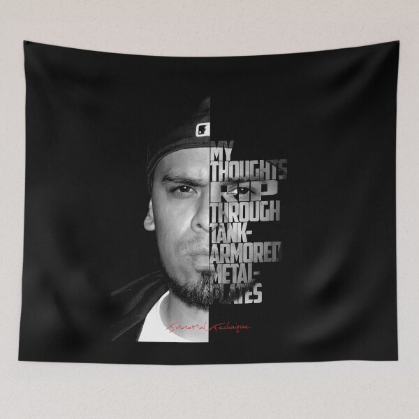 Item preview, Copy of Immortal Technique Portrait with Lyric Typography designed and sold by Enea Kelo.