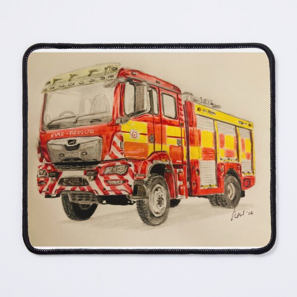 Item preview, Devon & Somerset 4x4 Fire truck  designed and sold by Truck drawing art.