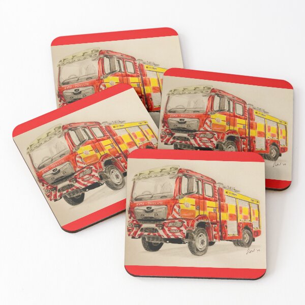 Item preview, Devon & Somerset 4x4 Fire truck  designed and sold by Truck drawing art.