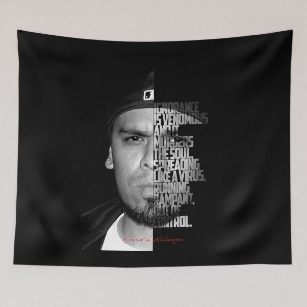 Item preview, Immortal Technique Portrait with Lyric Typography designed and sold by Enea Kelo.