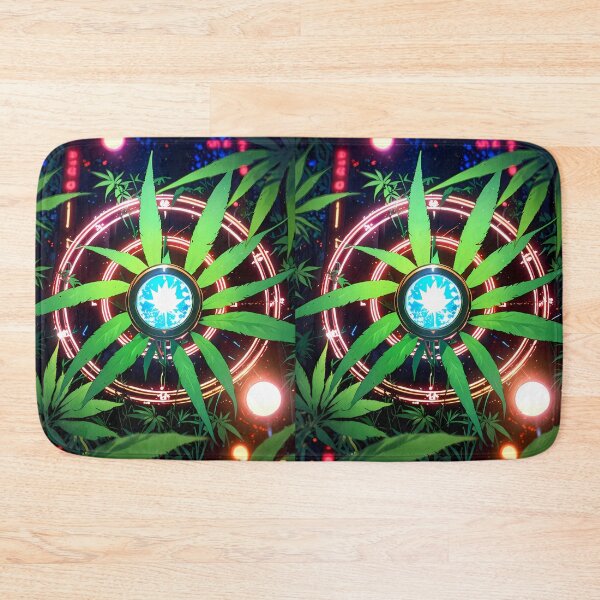 Item preview, Symbol Botanical Harmony Neon Urban Nature Art Cannabis designed and sold by ART ATTACK ZONE.