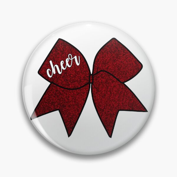 Item preview, Red Glitter Cheer Bow designed and sold by Spike The Punch Design Co..