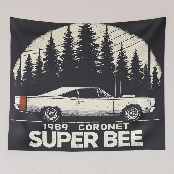 Item preview, 1969 Coronet Super Bee Muscle Car designed and sold by CreepyCornerArt.