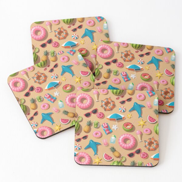 Item preview, Tropical Summer Vibes Pattern designed and sold by Furbulous Faces.