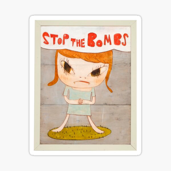 Item preview, yoshitomo nara stop the bombs art designed and sold by mandynl15.