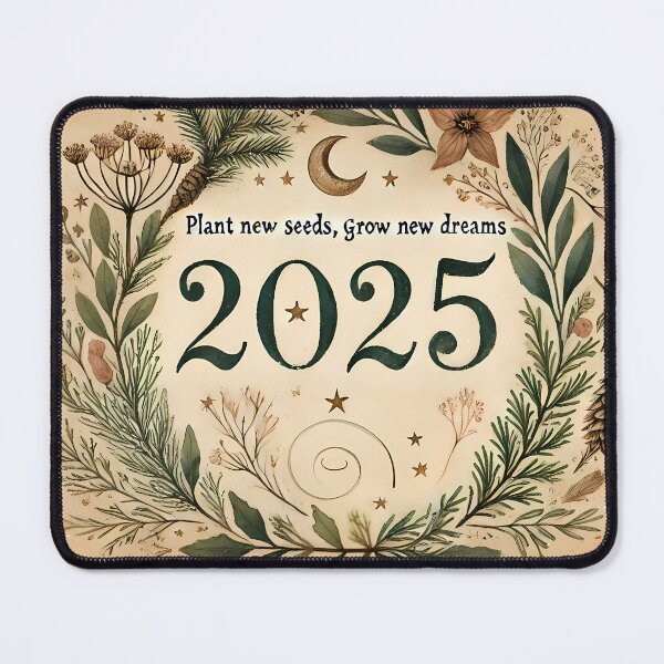 Item preview, 2025 Year of New Beginnings | Pagan-Inspired Watercolor Wreath designed and sold by ArizonaWitches.