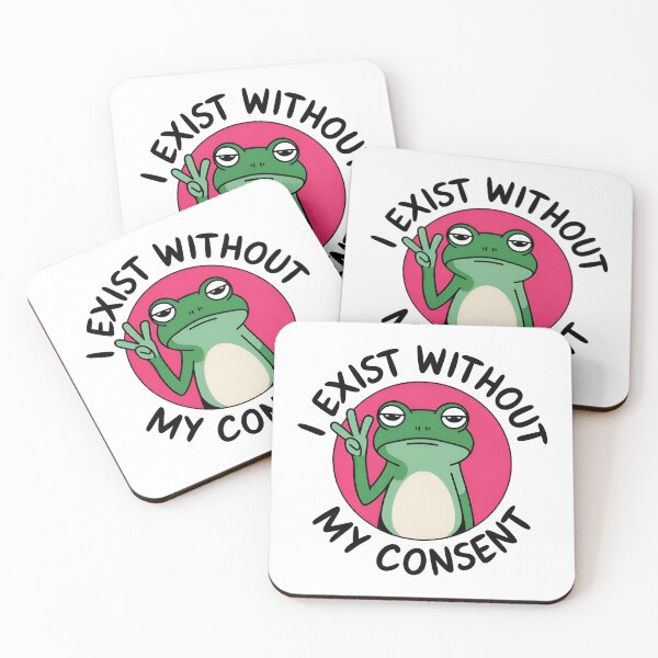 Item preview, I exist without my consent Funny Frog designed and sold by SRXTees.