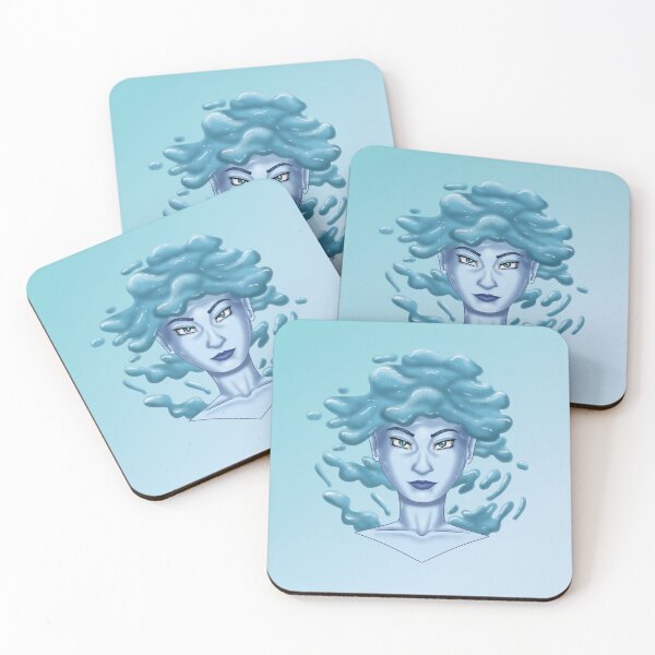 Item preview, Woman with hair made of water designed and sold by AssortedDrawings.