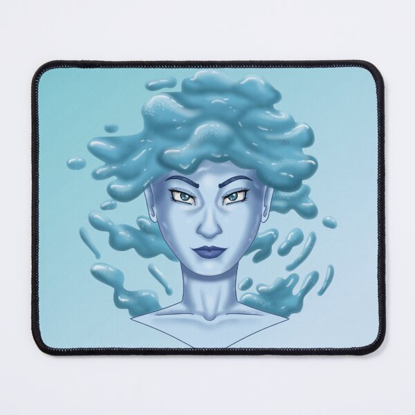Item preview, Woman with hair made of water designed and sold by AssortedDrawings.