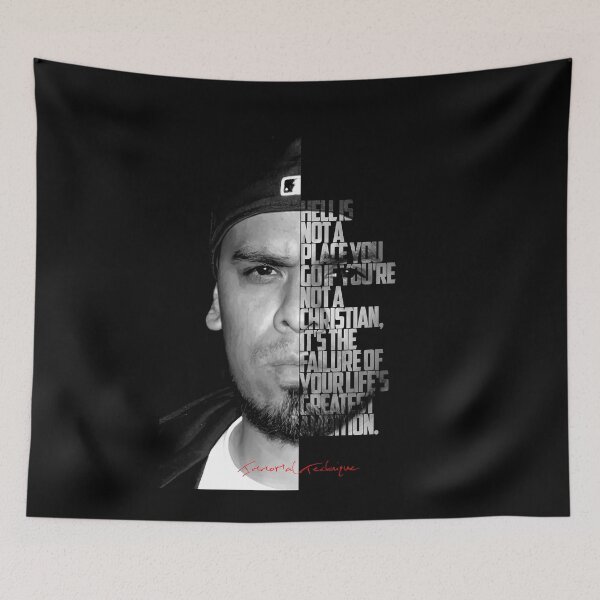 Item preview, Immortal Technique Portrait with Lyric Typography designed and sold by Enea Kelo.