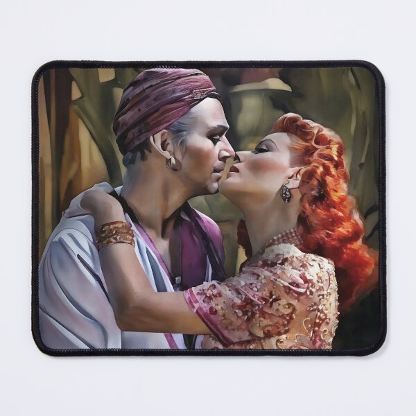 Item preview, Douglas Fairbanks Jr. and Maureen O'Hara - Sinbad The Sailor - Watercolor designed and sold by deusrex007.