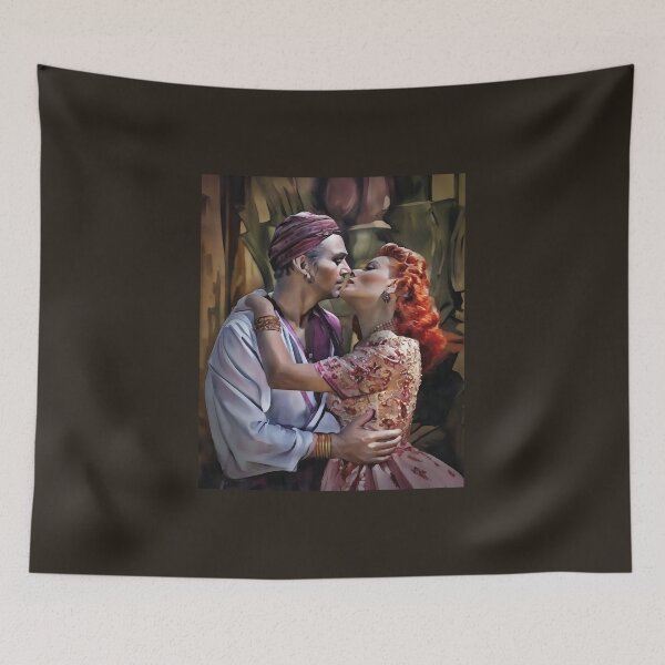 Item preview, Douglas Fairbanks Jr. and Maureen O'Hara - Sinbad The Sailor - Watercolor designed and sold by deusrex007.